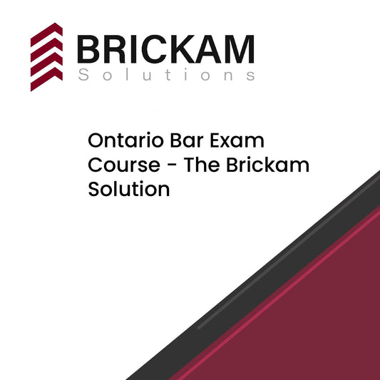 Ontario Bar Exam Course - The Brickam Solution